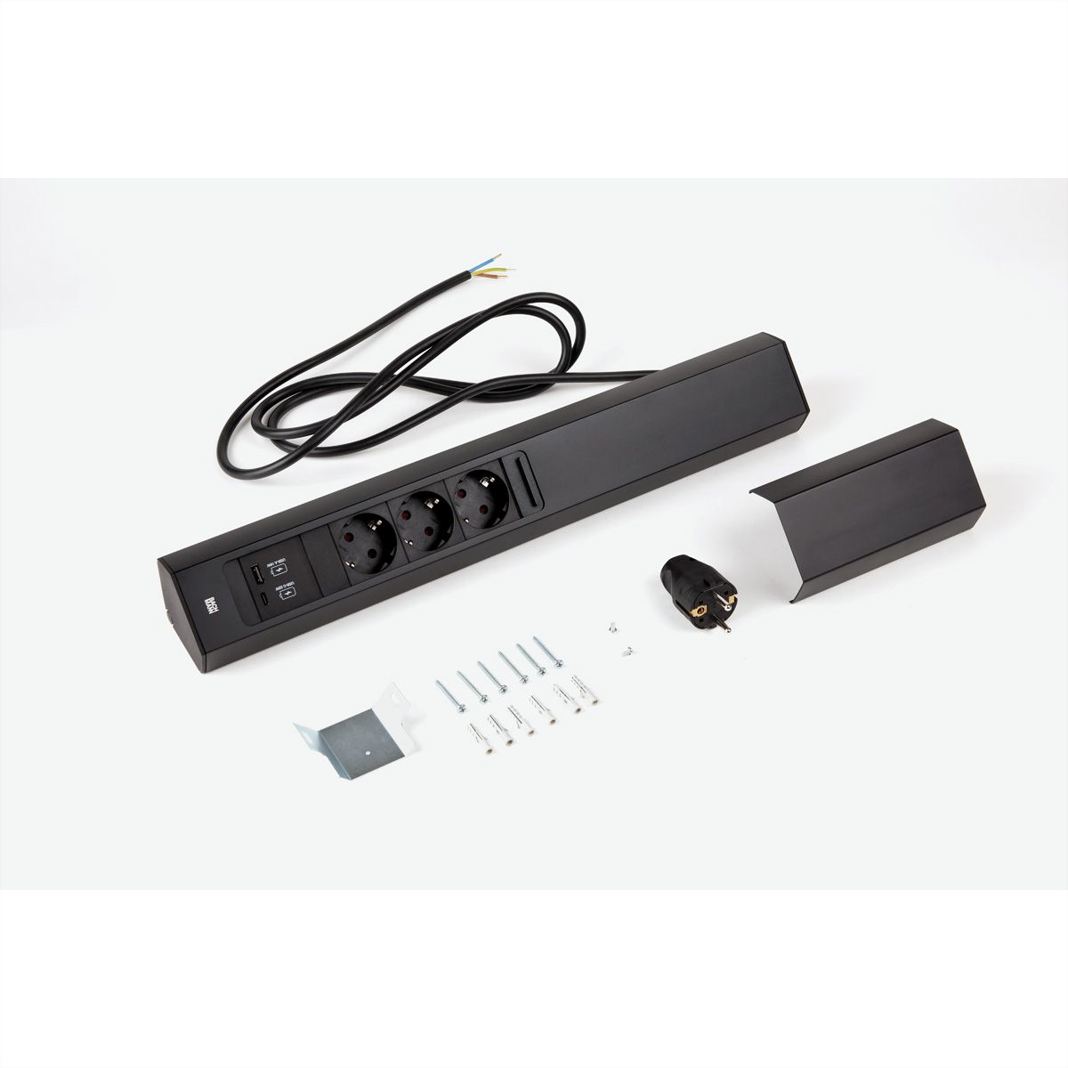 BACHMANN CASIA 2 3xCEE7/3 1xUSB A/C 22W 2,0m AEH SW