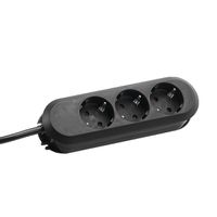 BACHMANN SMART Steckdosenleiste 3x Schutzkontakt, geschraubt, schwarz, 5 m