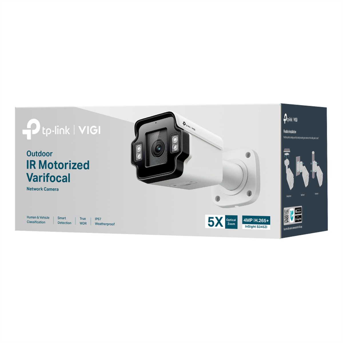 TP-Link VIGI InSight S345ZI Caméra Bullet 4 MP, 29.6-102°, IR-LED 60m