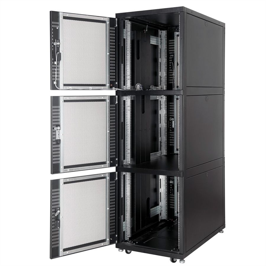 ROLINE Armoire de colocation 45U 800x1000mm, 3 compartiments, noir