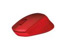 LOGITECH M330 Silent Plus Mouse, rouge, rouge