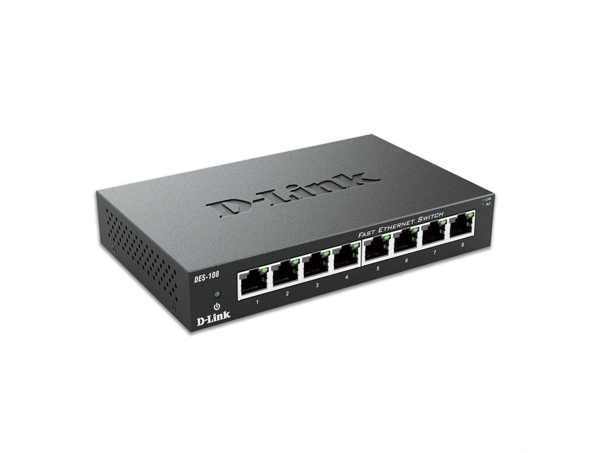 D-Link DES-108/V/E 8-Port Switch