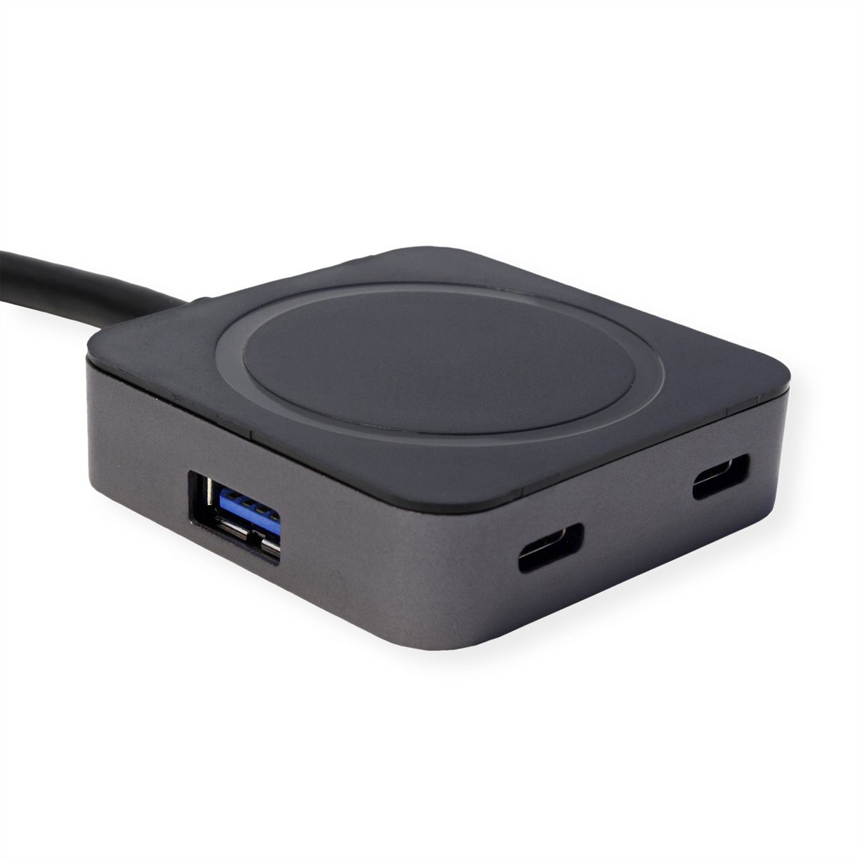VALUE Hub USB 3.2 Gen1, 4 ports (2x A+ 2x C) avec câble prolongateur, noir, 10 m
