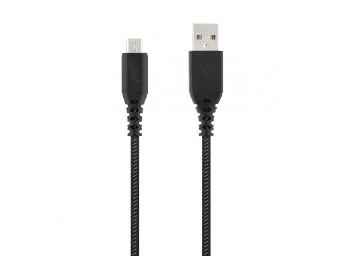 T'NB XW1.5M Câble USB/Micro USB, noir/gris, 1,5 mètre