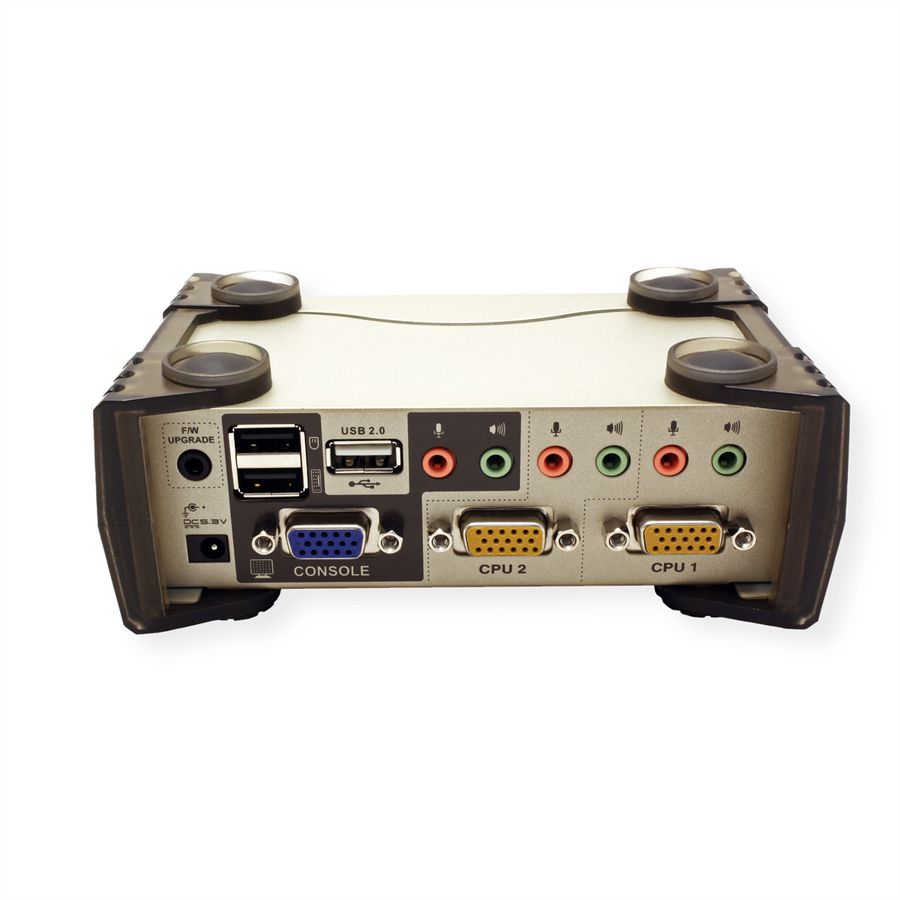 ATEN CS1732B KVM Switch VGA, PS/2-USB, Audio, USB-Hub, 2 Ports