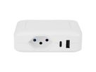 Steffen station de charge IQ simple, 1xT13 + 1xUSB-A 36W + 1xUSB-C PD 45W, blanc, 1.5m