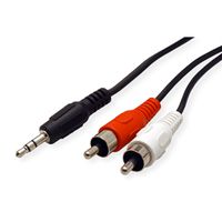 ROLINE Câble 3,5mm / 2x RCA M, 1,5m