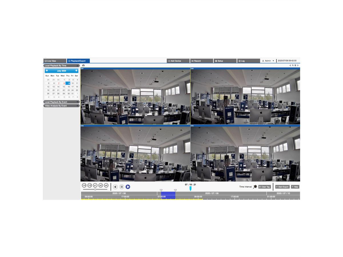 MOBOTIX MOVE NVR Netzwerk-Videorekorder 24-CH, 16x PoE