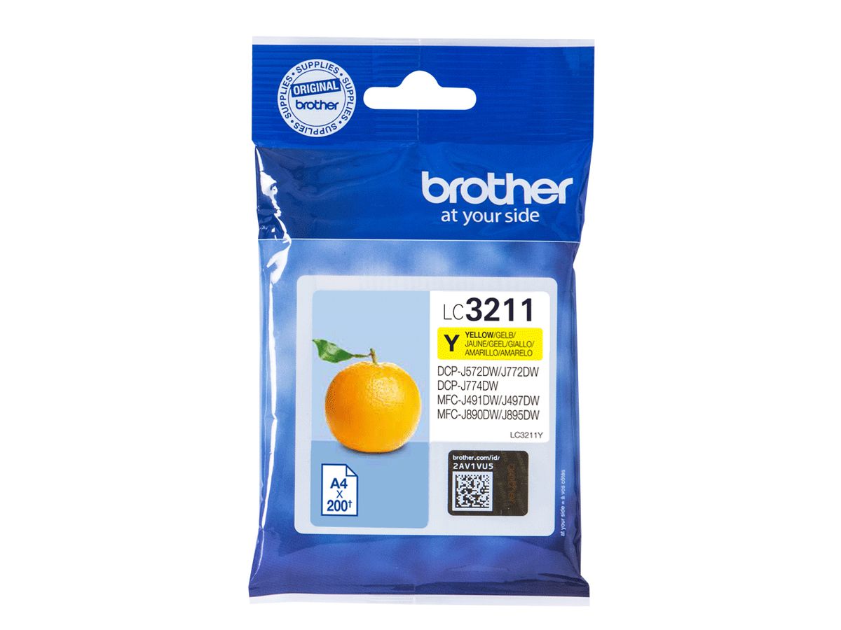 Brother LC3211Y Druckerpatrone 1 Stück(e) Original Gelb