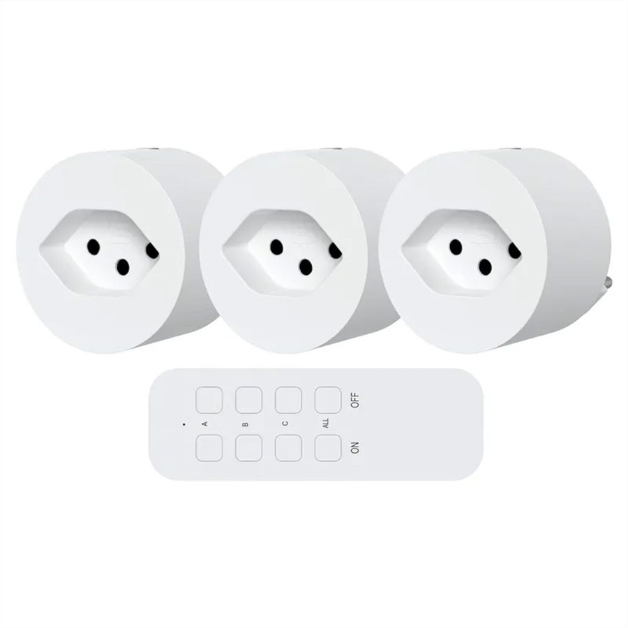 Steffen Prise adaptatrice sans fil, Blanc 1x (max.2500W), avec télécom