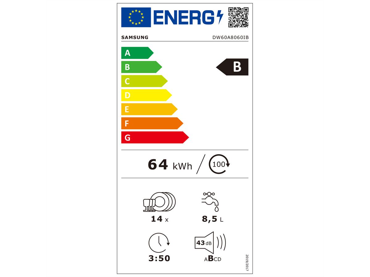 Samsung Geschirrspüler DW8000, Vollintegriert, DW60A8060IB/ET