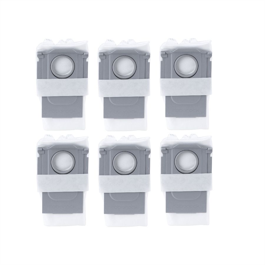 Roborock sac à poussière pack de 6, Q7+, Q7 Max+, Q5+, S7 MaxV Ultra, S7 Pro Ultra, S8 Pro Ultra, S8+, Q8 Max+, Q5 Pro+, S7 Max Ultra, Q5 Max+