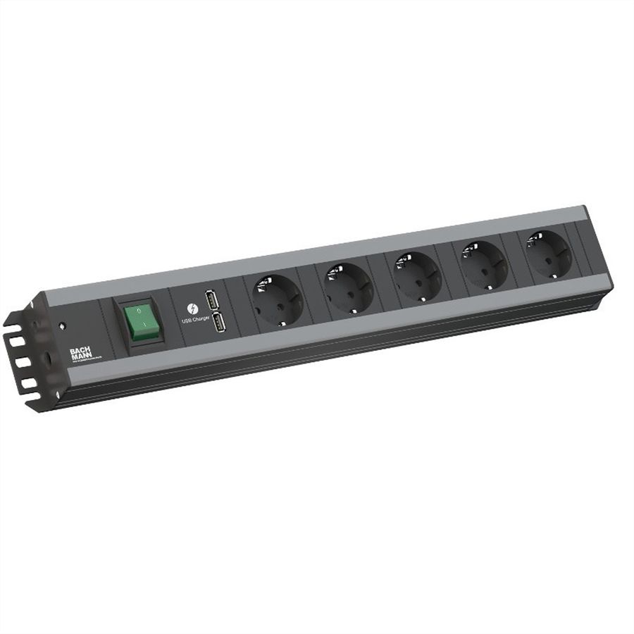 BACHMANN Multiprise, 5x contact de protection, 2 m