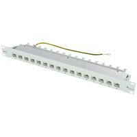 TELEGÄRTNER Panneau de brass. 19", modulaire 1 UH Cat.6A (Classe EA) (ISO/IEC), 16 ports