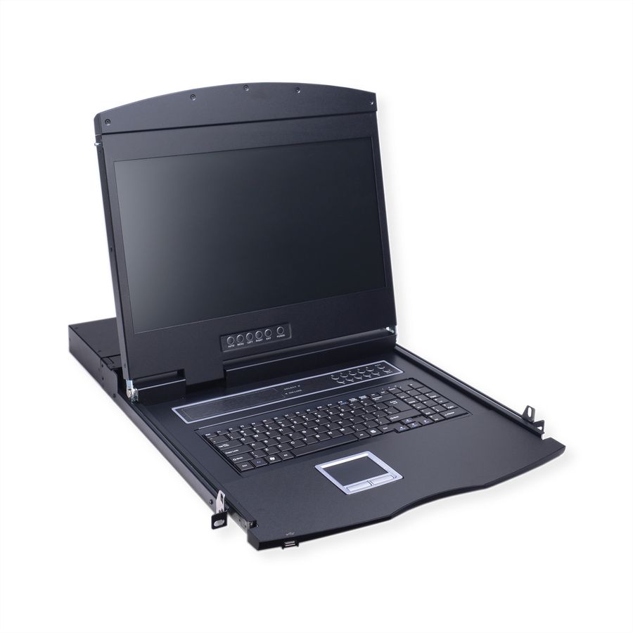 VALUE 19-Zoll-KVM-Switch, 8-Port, 48 cm (19") TFT (16:9), VGA, USB, CH-Layout