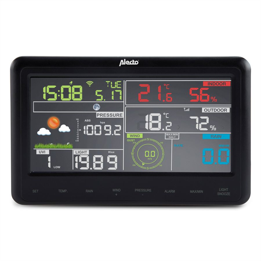 Alecto Wetterstation WS-5500 8 in 1 WIFI mit App