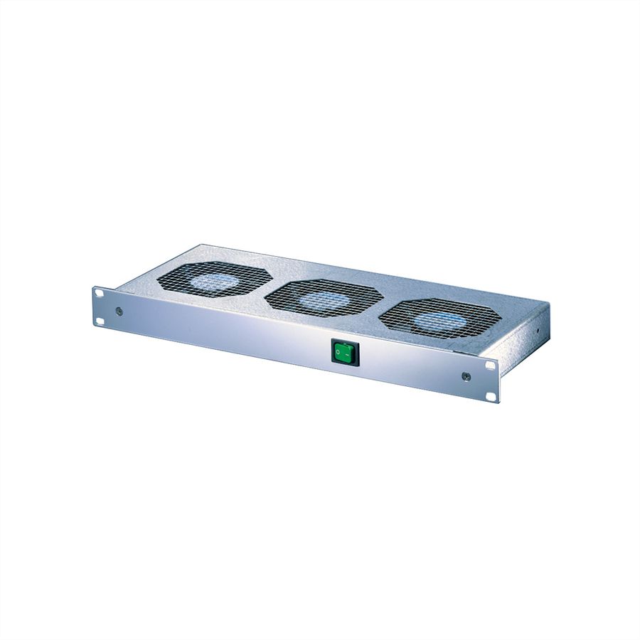 SCHROFF 19" Umlüfter, 3 Ventilatoren, 1 HE - UMLUEFTER 19"M.SCH. 230V