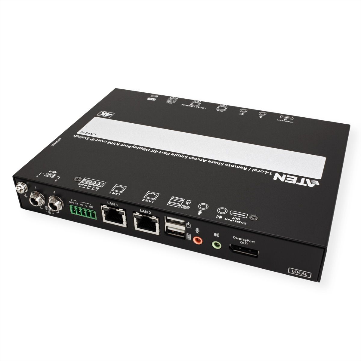 ATEN CN9950 1-Local-Remote Share Access Einzelport 4K DisplayPort KVM over IP Switch