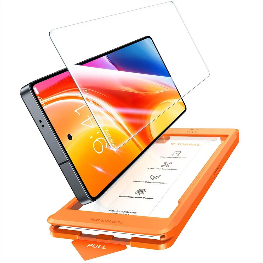 Torras Install Master Displayschutz, Galaxy S25 Ultra, MagSafe, transparent