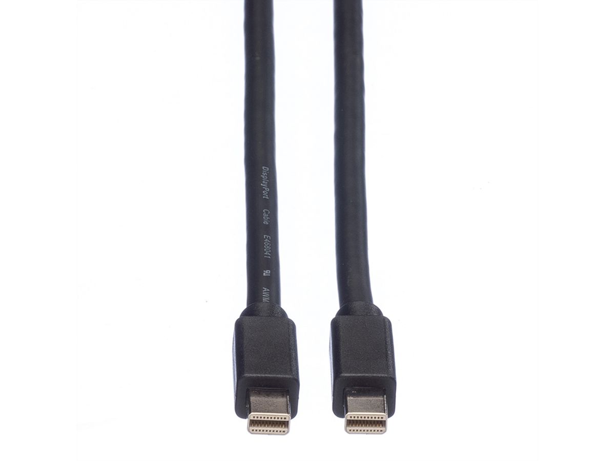 ROLINE DisplayPort Kabel, Mini DP ST - Mini DP ST, schwarz, 3 m