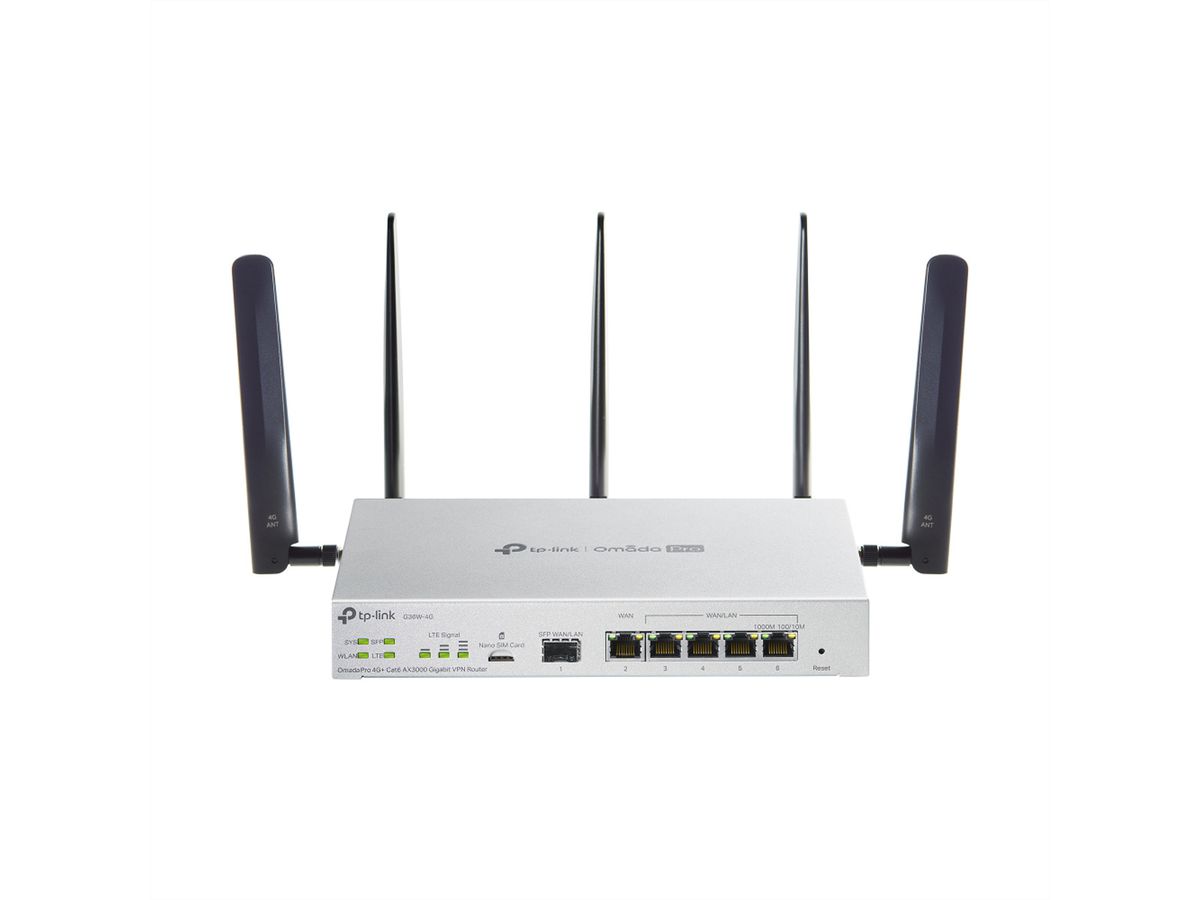 TP-Link Campus VPN Routeur G36W-4G, AX3000 4G+ Cat6 VPN Routeur