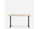 WRK21 Schreibtisch Smart 140 x 80 cm, Höhenverstellbar, Mandal Ahorn / Schwarz