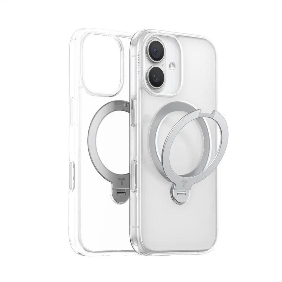 Torras Ostand 360° Case, iPhone 17, MagSafe, transparent