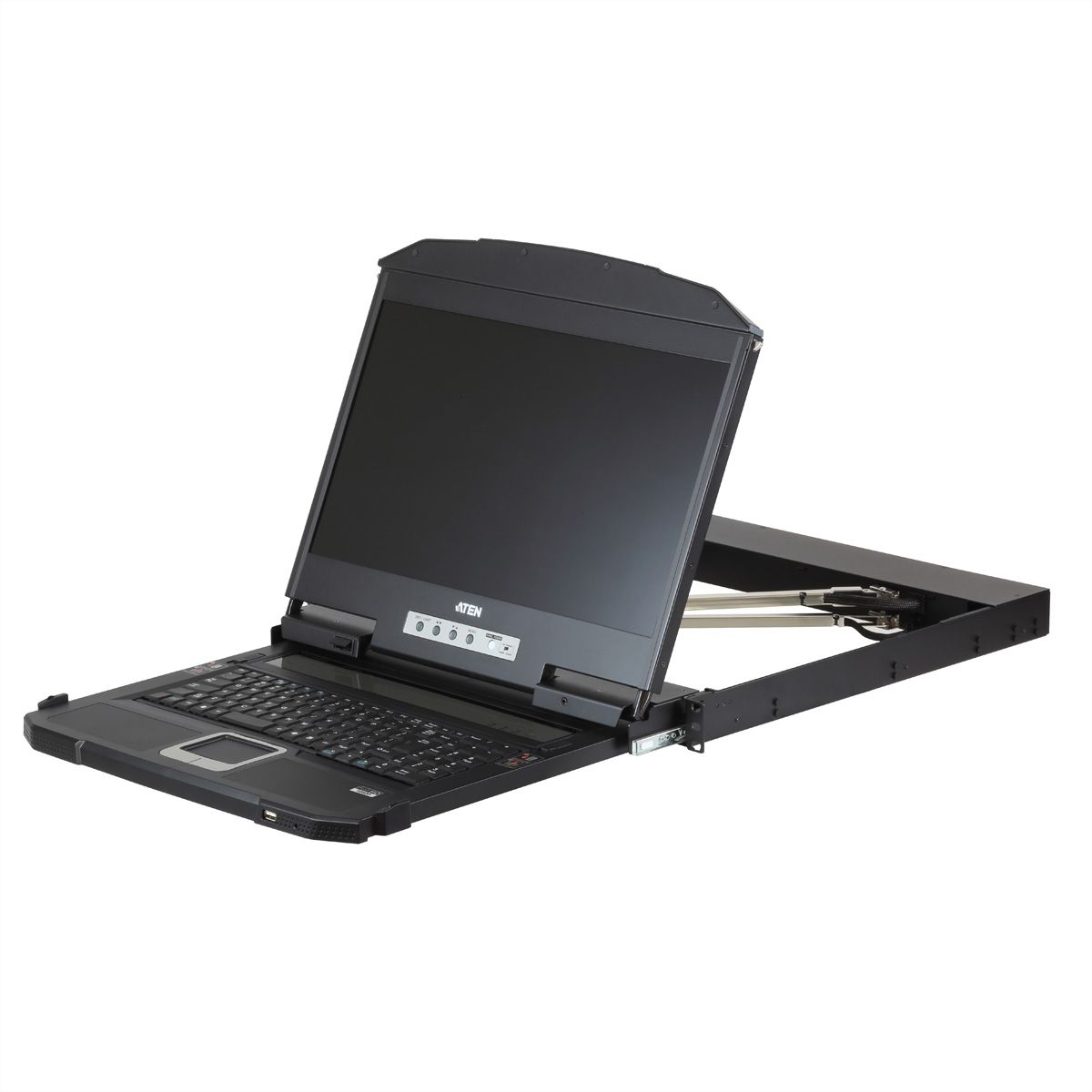 ATEN CL3800NW KVM-Konsole USB HDMI DVI VGA Dual Rail, IT-Layout