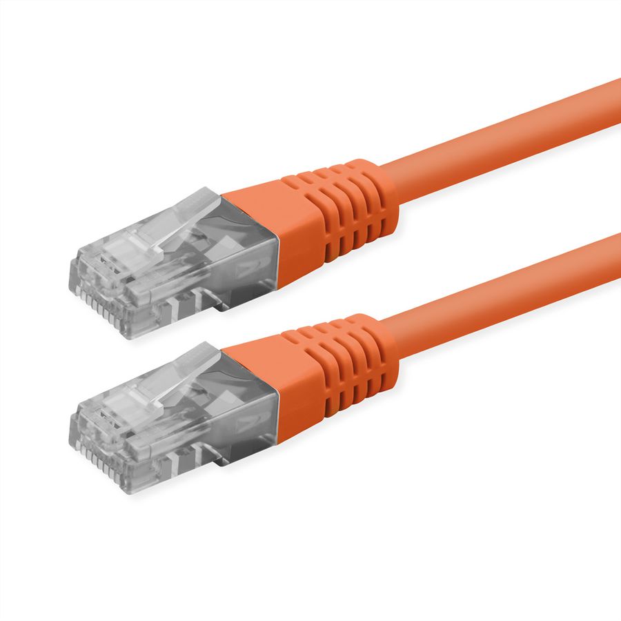 ROLINE Cordon Cat.6 (Classe E), UTP, PoE, orange, 5 m