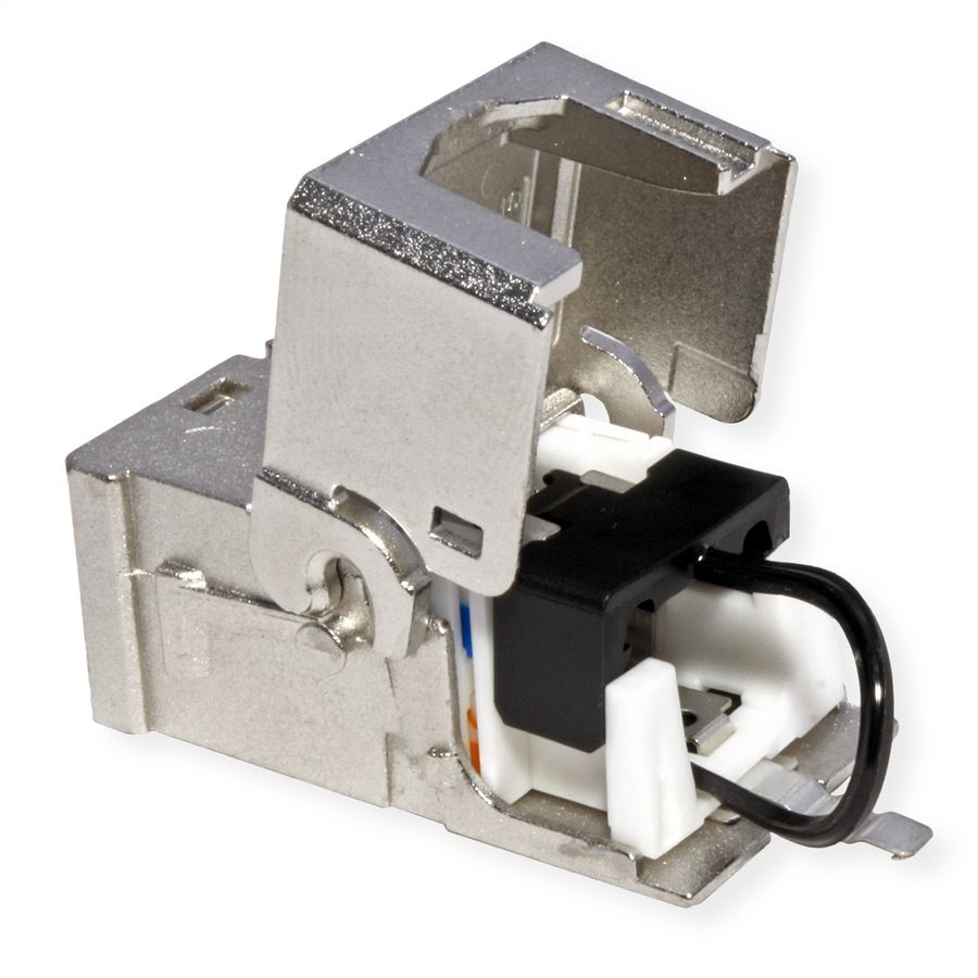 METZ CONNECT C6A Modul Cat.6A (Class EA), 180°, Kabelmontage ohne Werkzeug