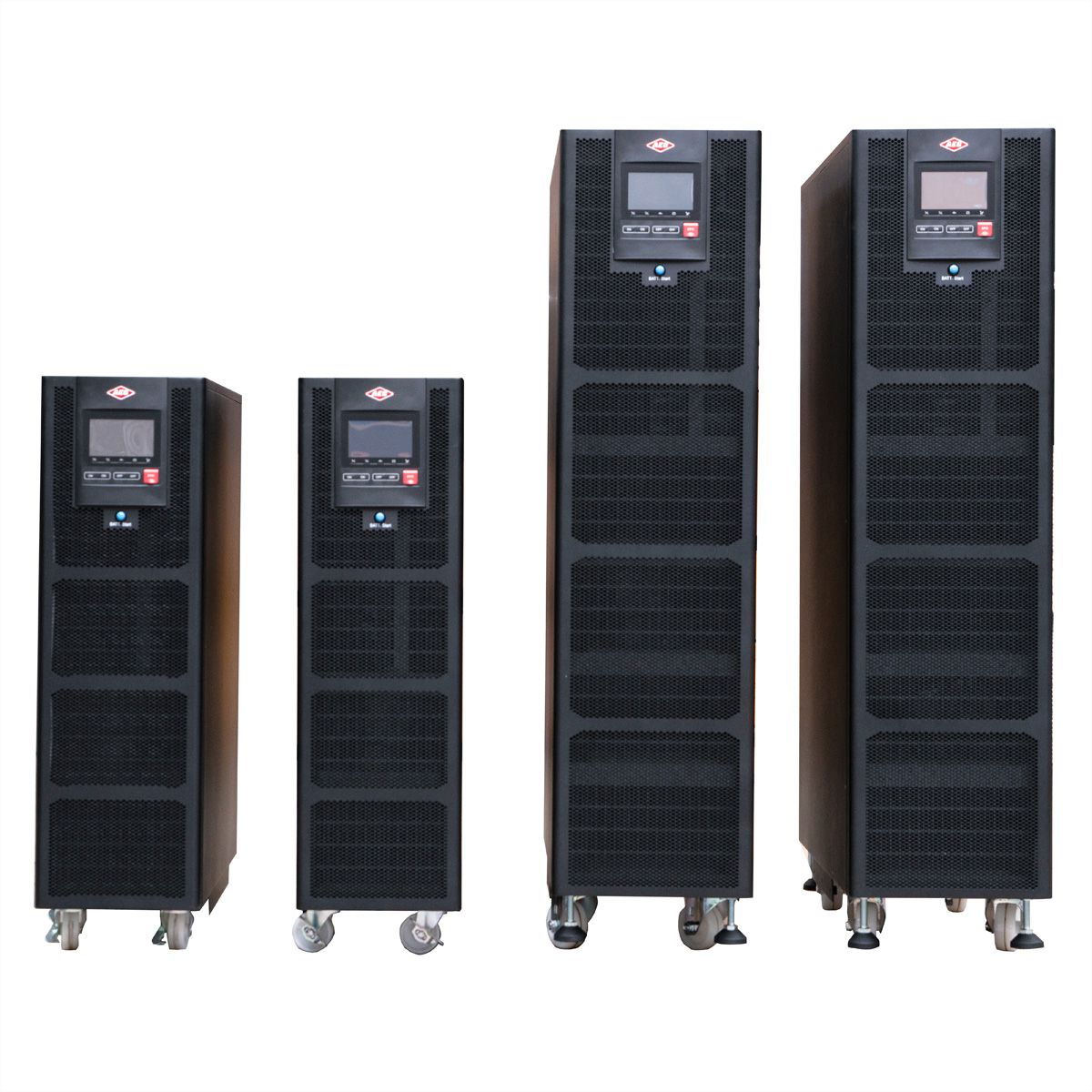 AEC IST7 30kVA - Online Tower USV –  144x 9Ah Batterien – 10 Min. Autonomie bei 100% Last, mit internen Batterien – 72x 9Ah LL & externer Batterieschrank BB4 mit 72x 9Ah LL