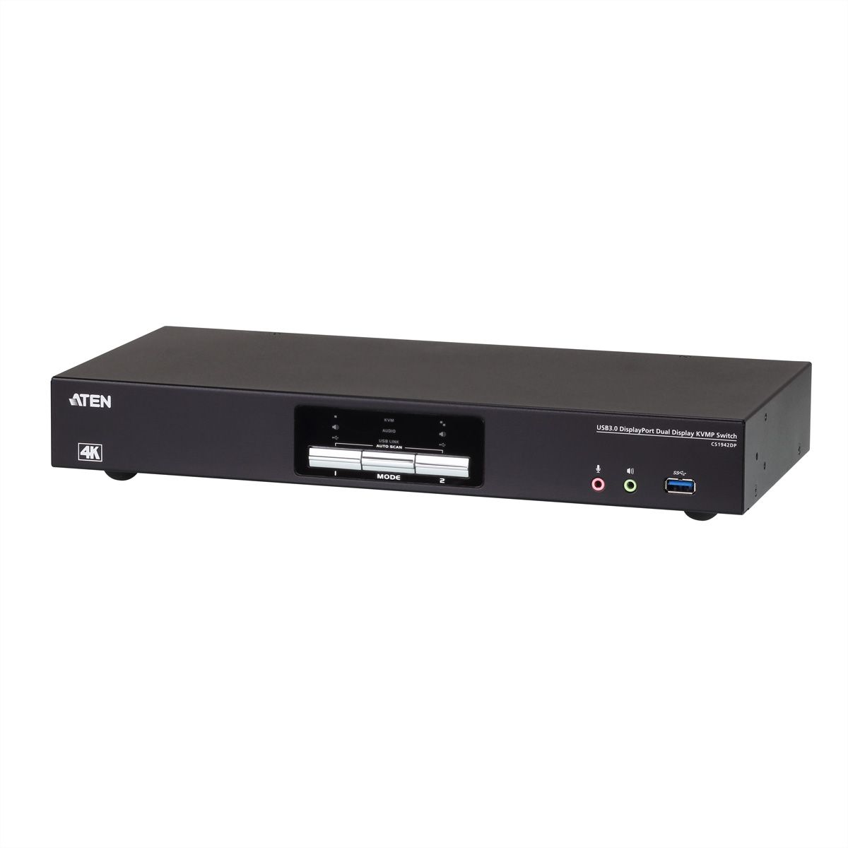ATEN CS1942DP Commutateur KVMP à 2 affichages DP 4K, 2 ports USB 3.0
