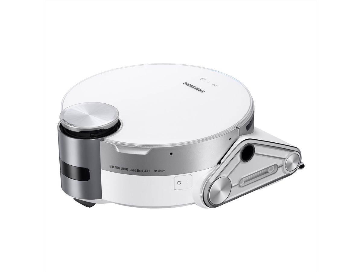 Samsung Jet Bot+ Aspirateur robot (VR9500), station d'aspiration intégrée, blanc