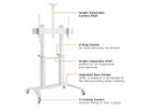 ROLINE Support LCD/TV sur roues, 70–120 pouces, jusqu'à 140 kg, noir