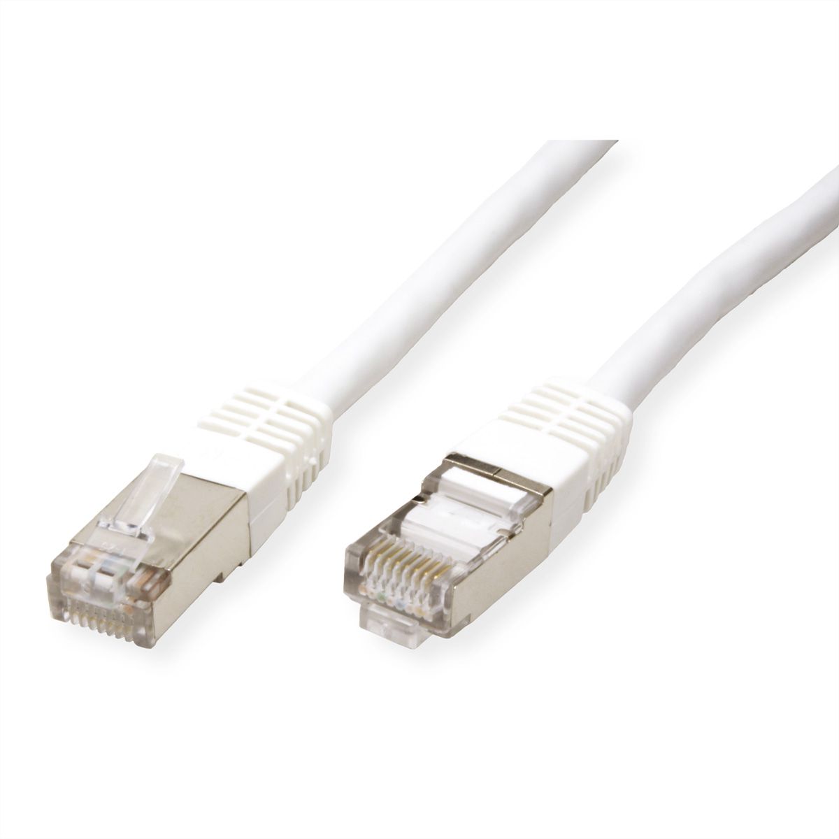 Cordon VALUE Cat.6 (Classe E) S/FTP (PiMF), blanc, 0,5 m