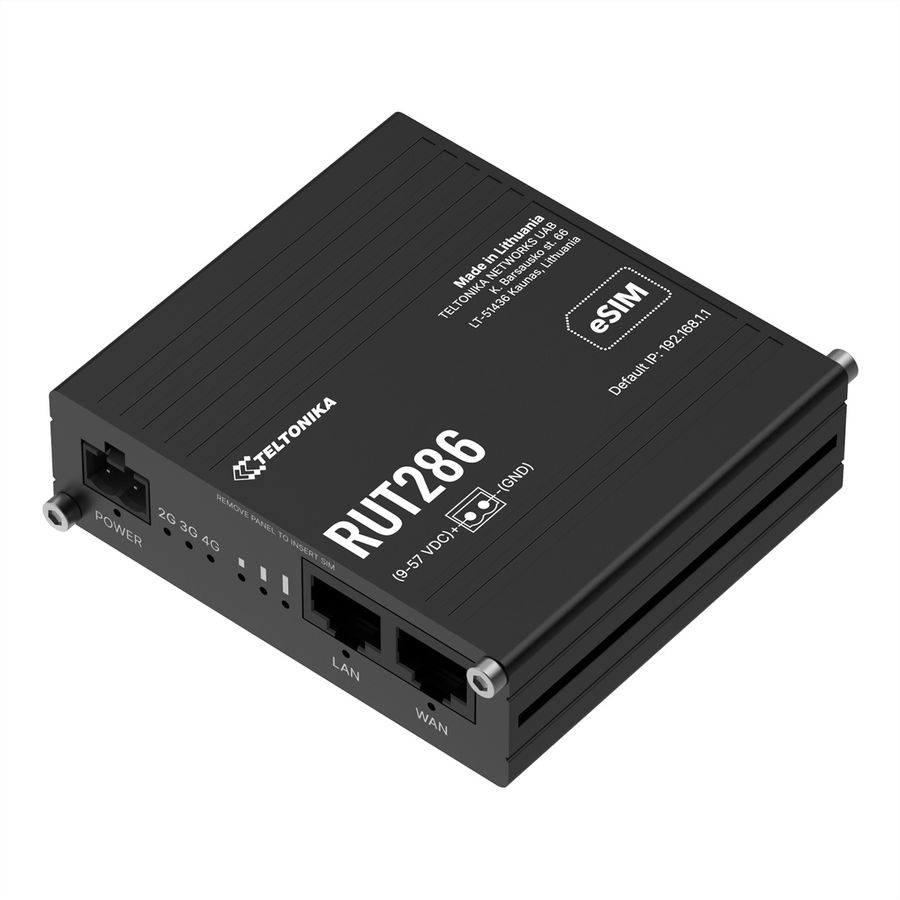 TELTONIKA RUT286 CAT 4 LTE Router eSIM