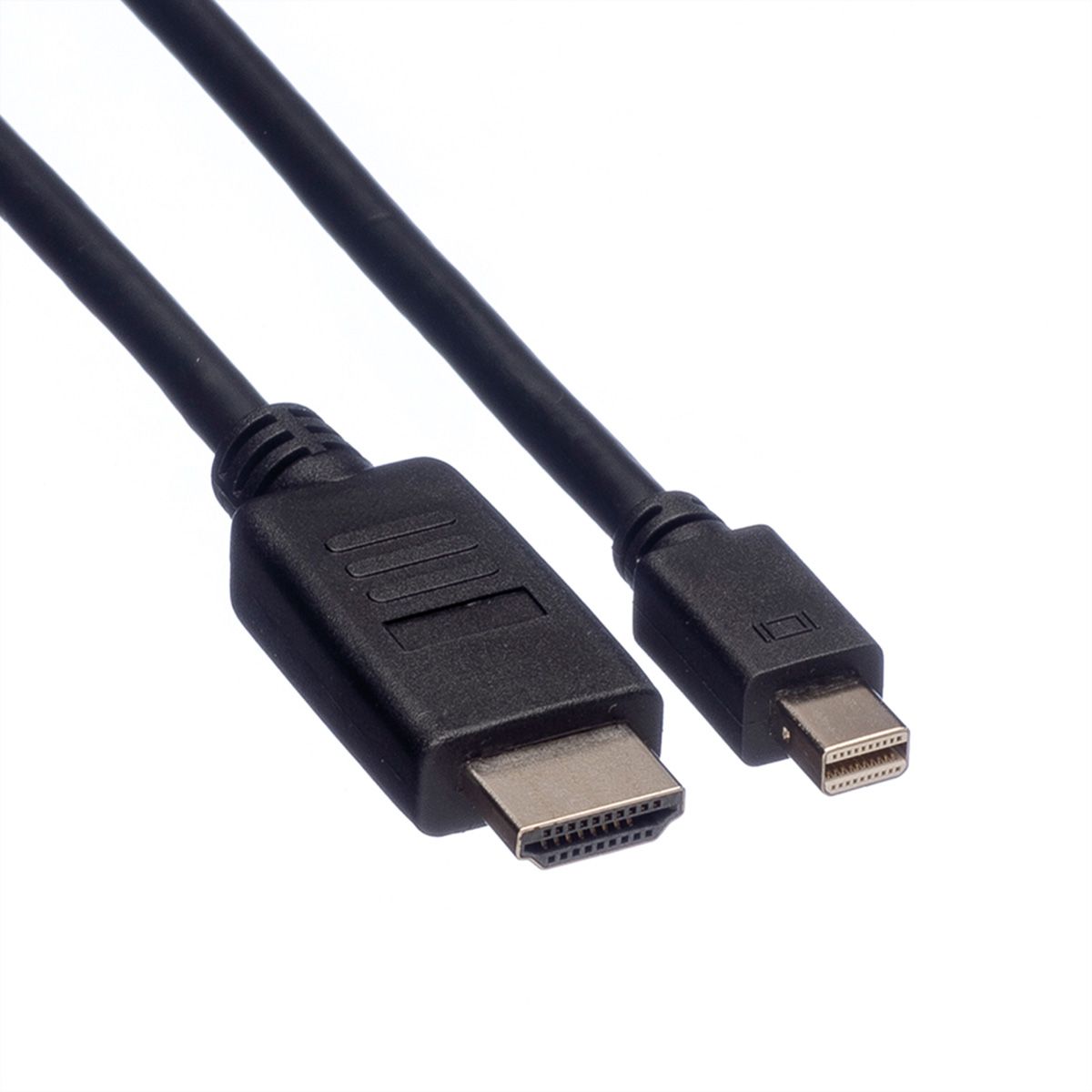 ROLINE Câble Mini DisplayPort, Mini DP - HDTV, M/M, noir, 1 m