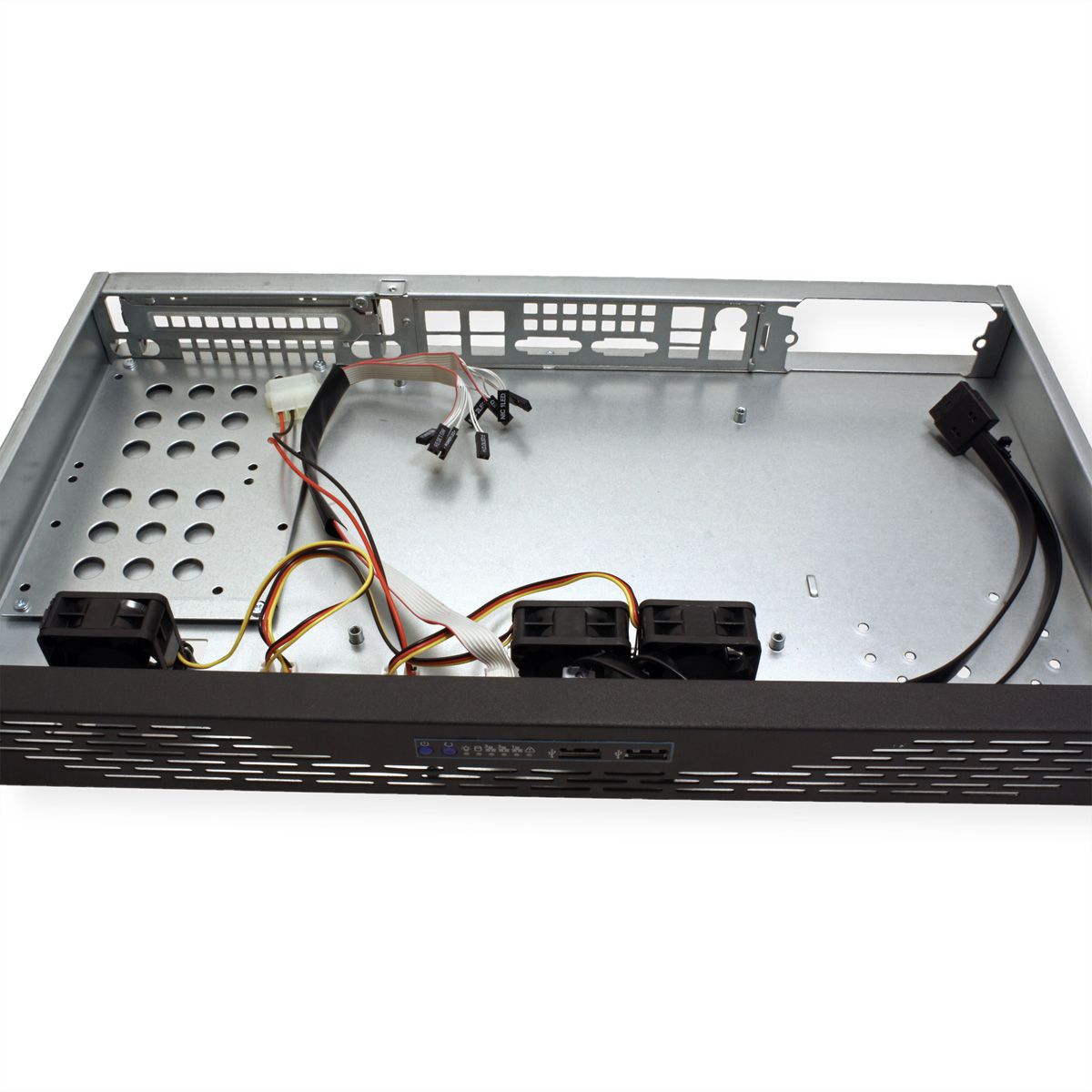 19" Servergehäuse 1U-K-125L, 1HE, schwarz