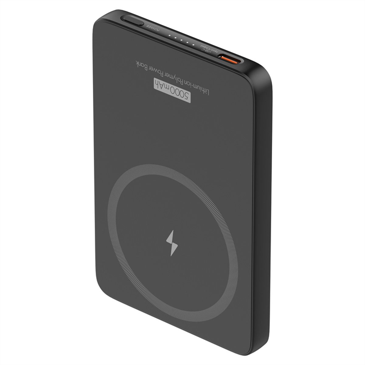 Steffen Powerbank Magnetic 15W , PD+Qi 5'000mAh max. 5V-3A