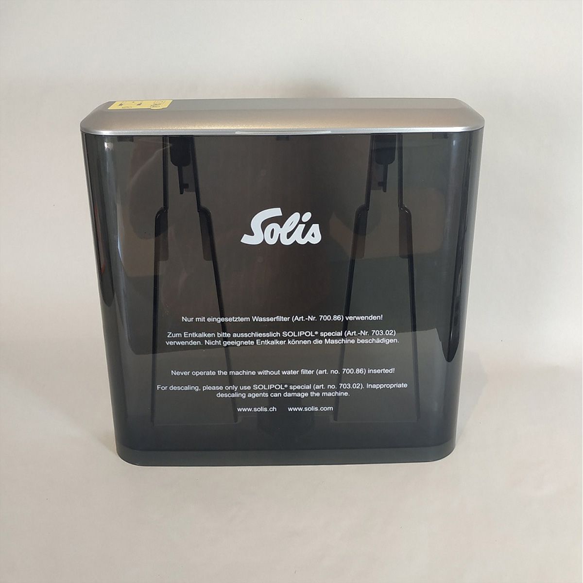 Wasserbehälter 2.5 lt mit Deckel silber zu Typ 1018