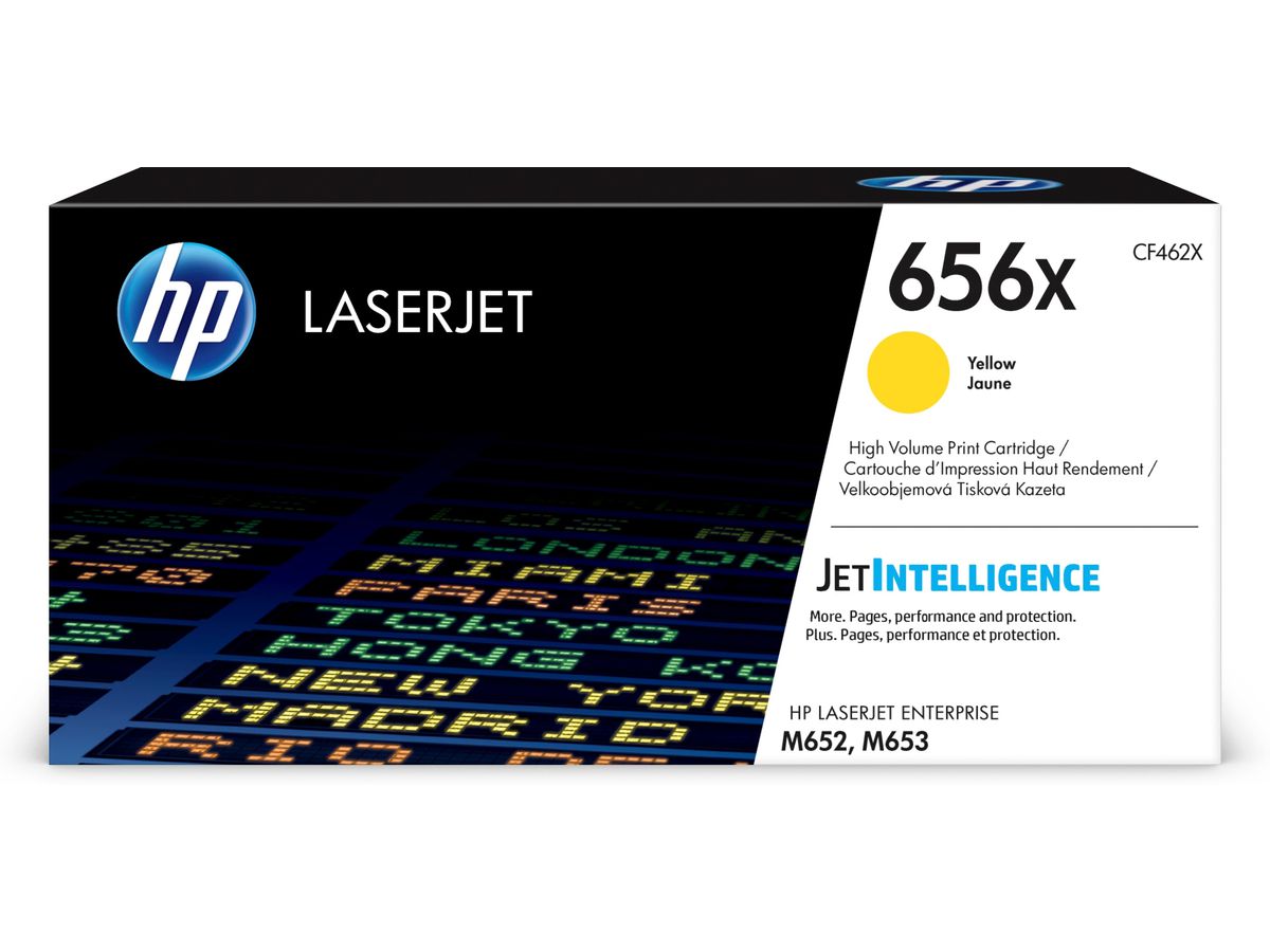 HP 656X Toner jaune LaserJet authentique grande capacité