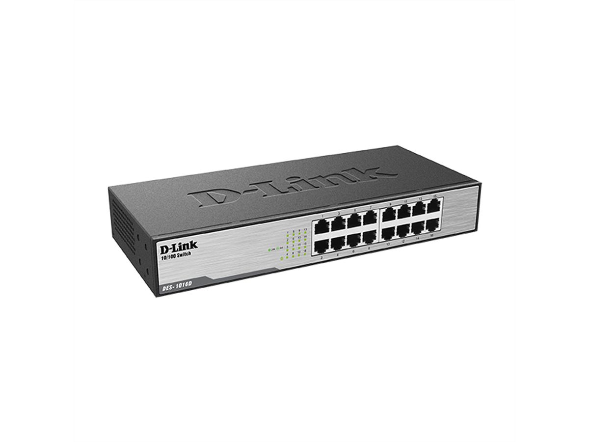 D-Link DES-1016D Switch bureau, 16x 10/100Mbit/s