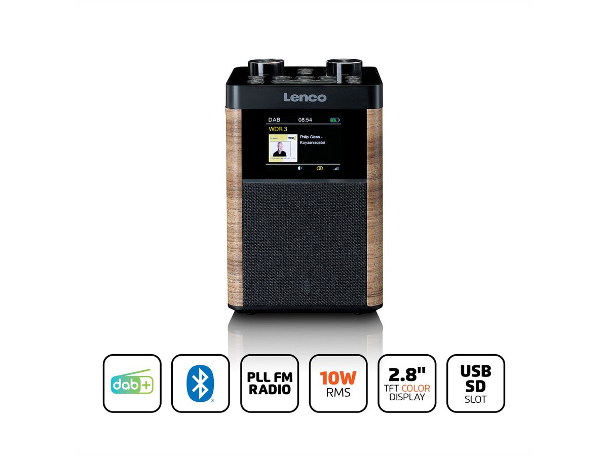 Lenco DAB+ Radio PDR-060WD
