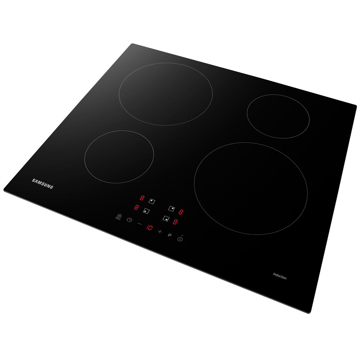 Plaque à induction Samsung 60 cm, 2 zones de cuisson de Ø14cm & 2 zones de cuisson de Ø22cm