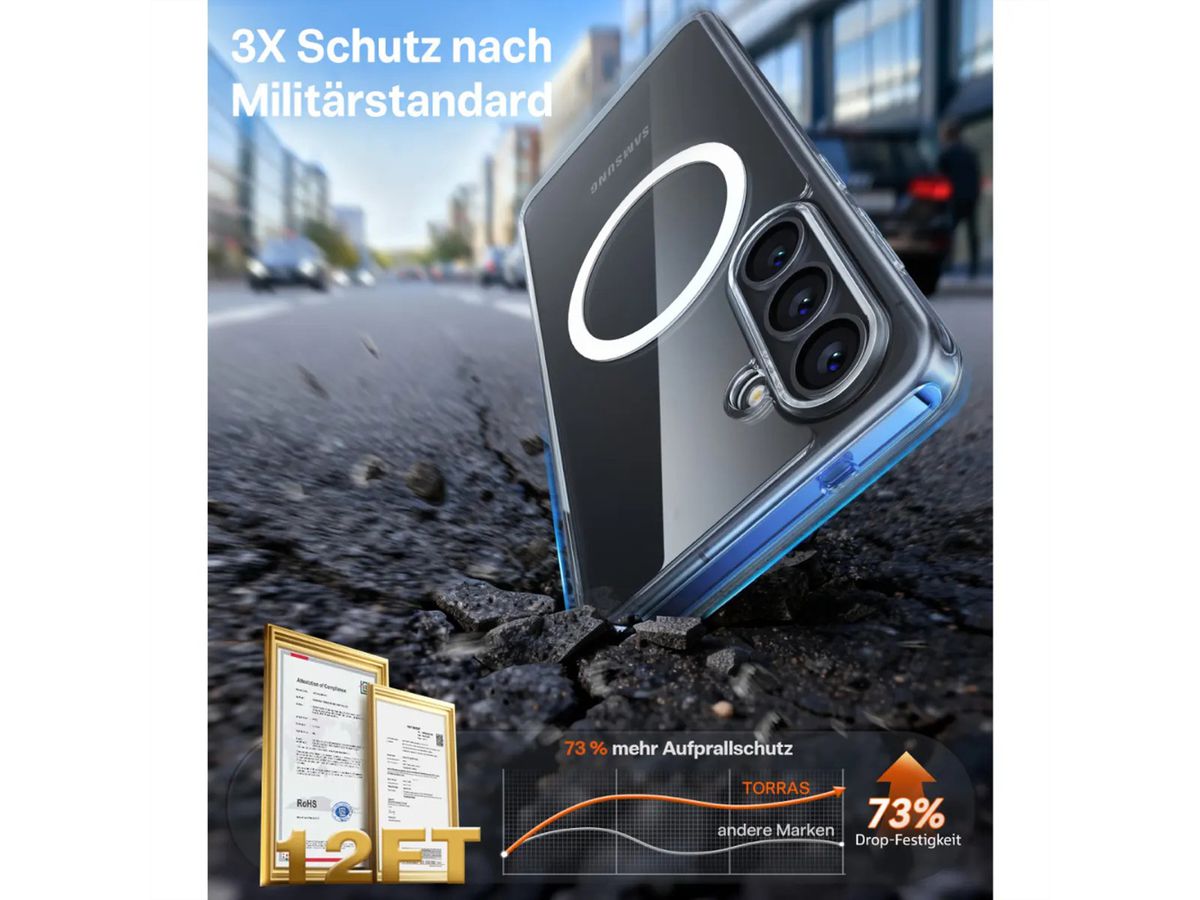 Torras Guardian Case Galaxy S26, MagSafe, transparent, transparent