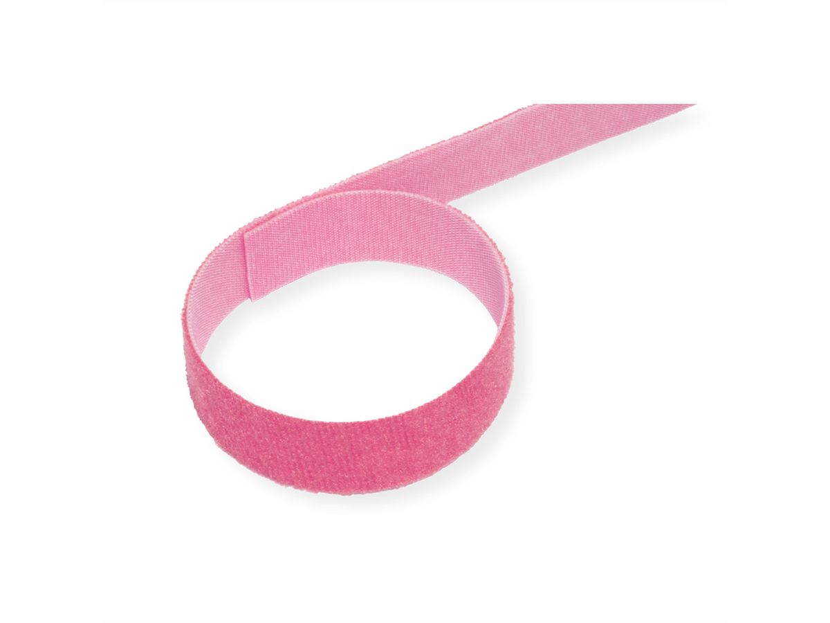 VELCRO® One Wrap® Band 20 mm breit, rosa, 25 m