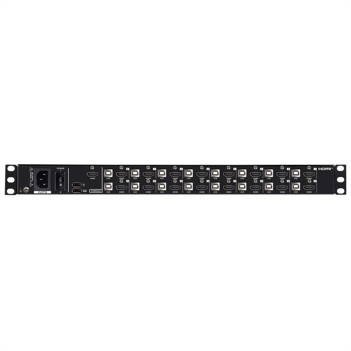 ATEN CL3716NX US Console KVM LCD grand écran USB HDMI 16 ports à rail simple, US-Layout