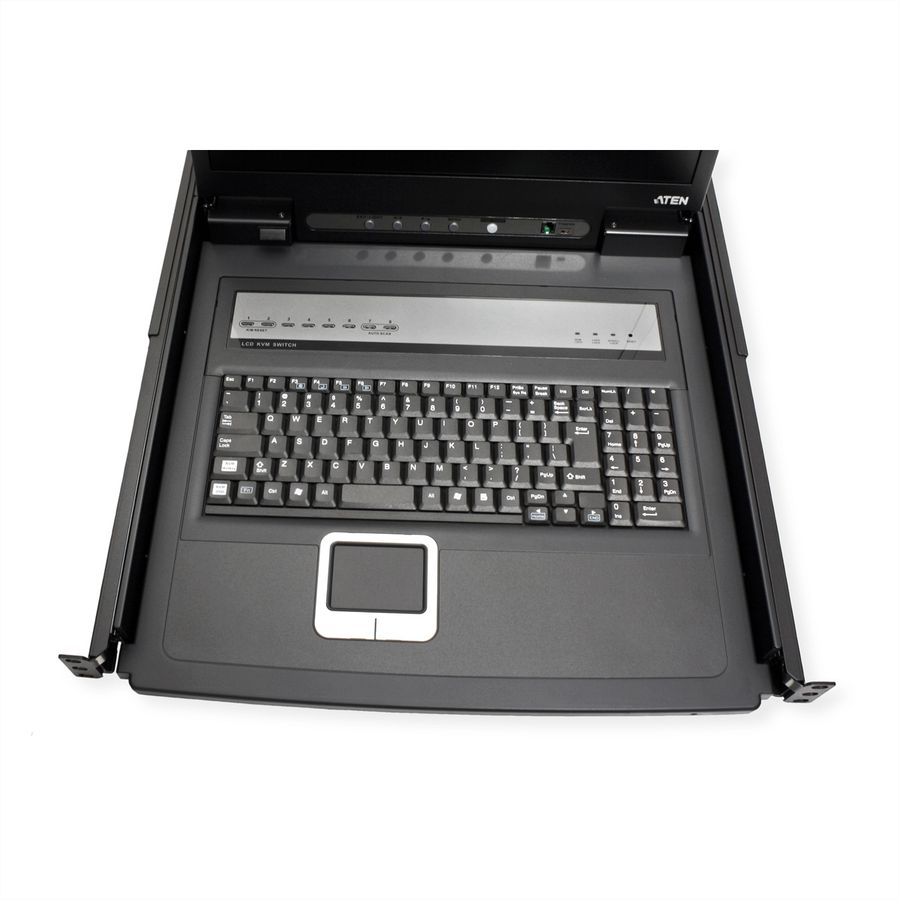 ATEN CL1308N KVM-Switch, 48cm TFT, VGA, PS/2-USB, 8 Port, US-Layout