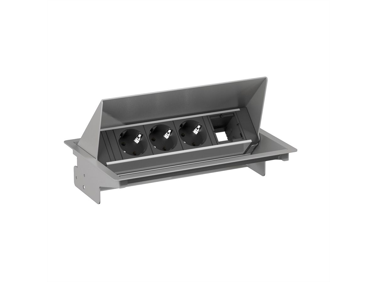 BACHMANN CONEO SET 3x contact de protection 1x ABD, argent