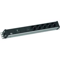 BACHMANN 19" 1,5UH 5xCEE7/3 1xGVS-Plus 2,0m CEE7/7